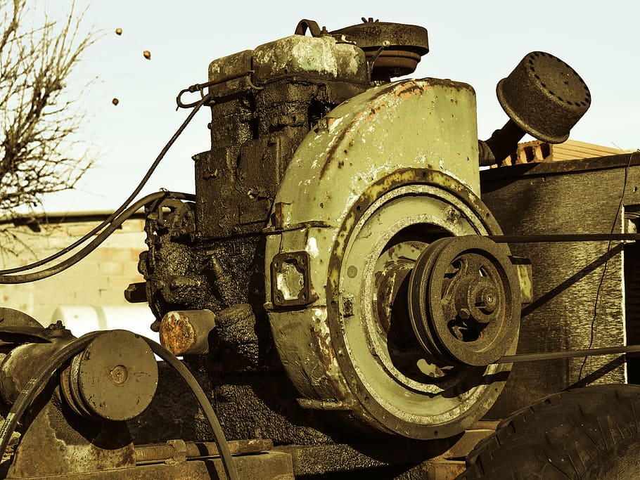 generator, old, engine, power, electricity, antique, engineering HD wallpaper