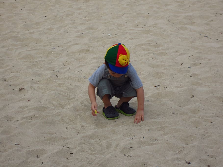 kid, play, beach, child, boy, young, activity, little, son HD wallpaper