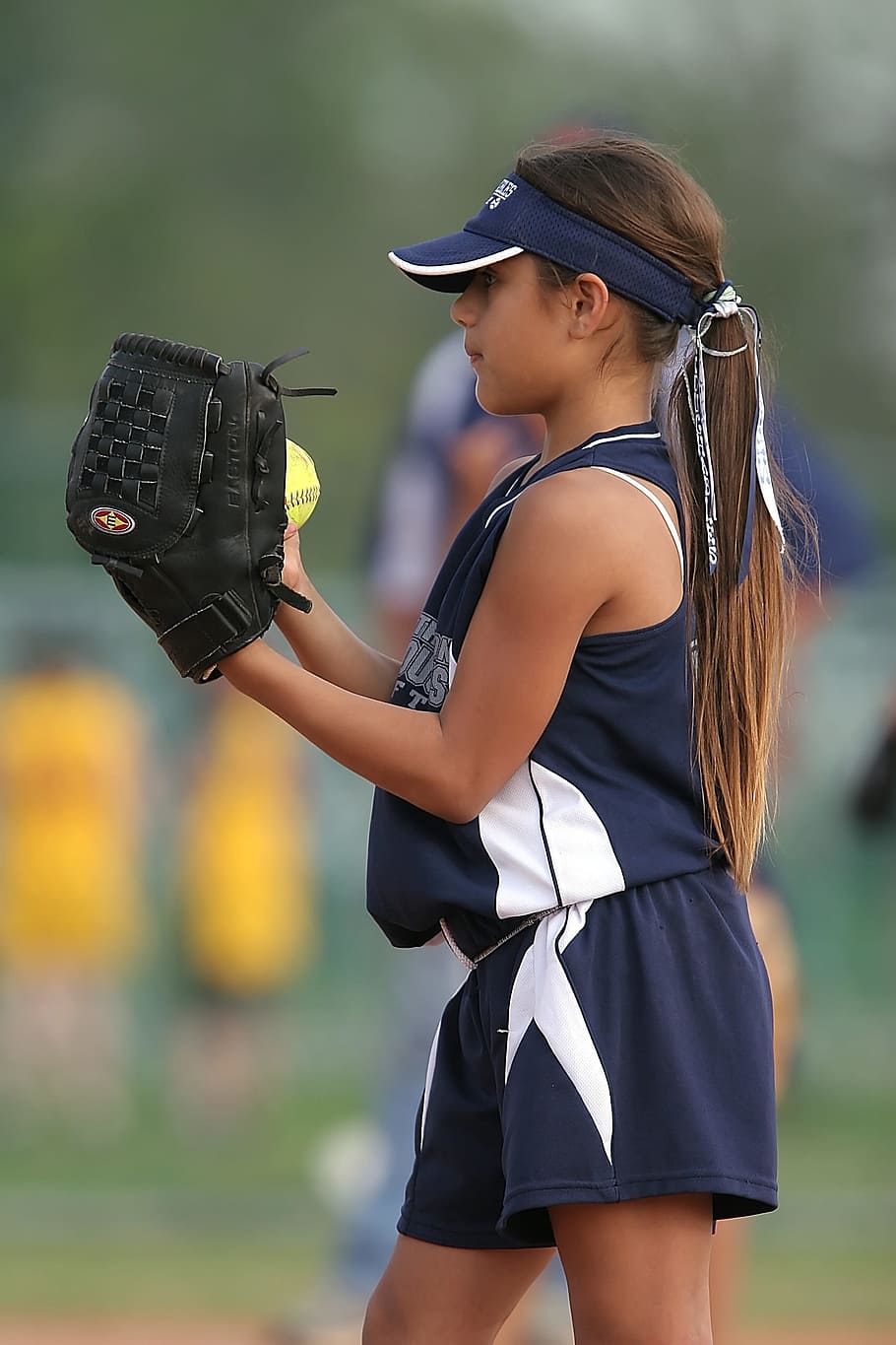 softball, player, pitcher, girl, female, youth, game, competition, HD wallpaper