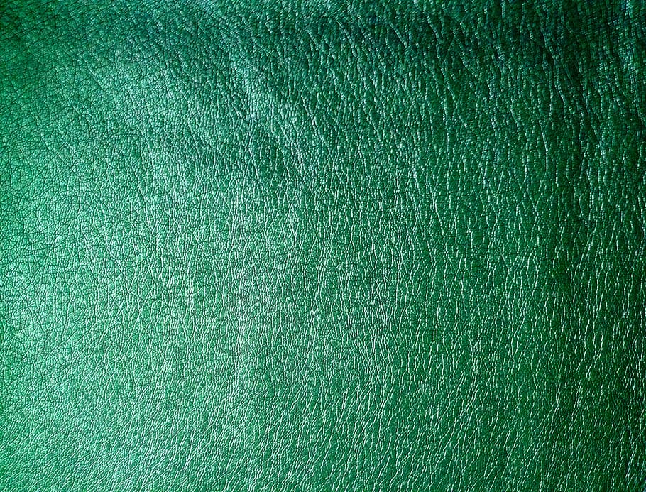 green textile, texture, background, leather, imitation leather, HD wallpaper