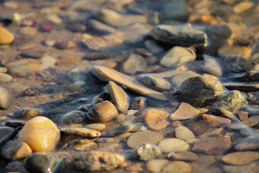 Stones, Bach, Water, River, Nature, Flow, stream bed, landscape HD wallpaper