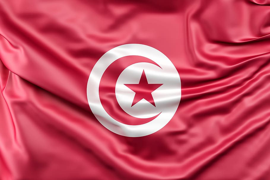 flag of China, flag of tunisia, symbol, africa, african, tunisian, HD wallpaper