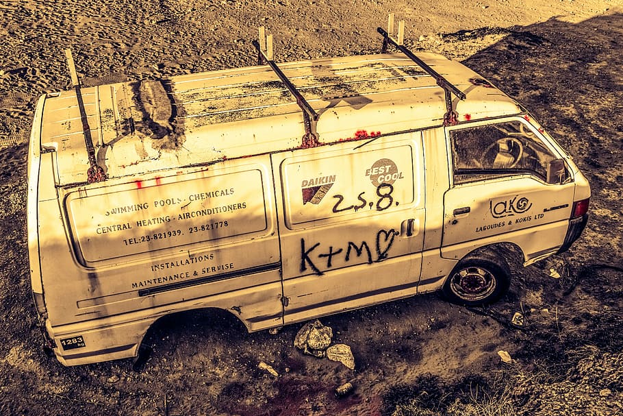 Car, Wreck, Broken, Abandoned, rusty, old, transportation, damaged HD wallpaper