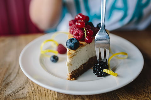 Berry Cheesecake, fruit, food, homemade, blackberry, blueberry HD wallpaper