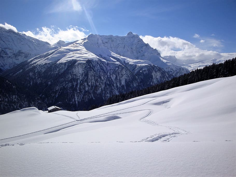 snow, mountain, winter, panorama, landscape, mountain summit HD wallpaper