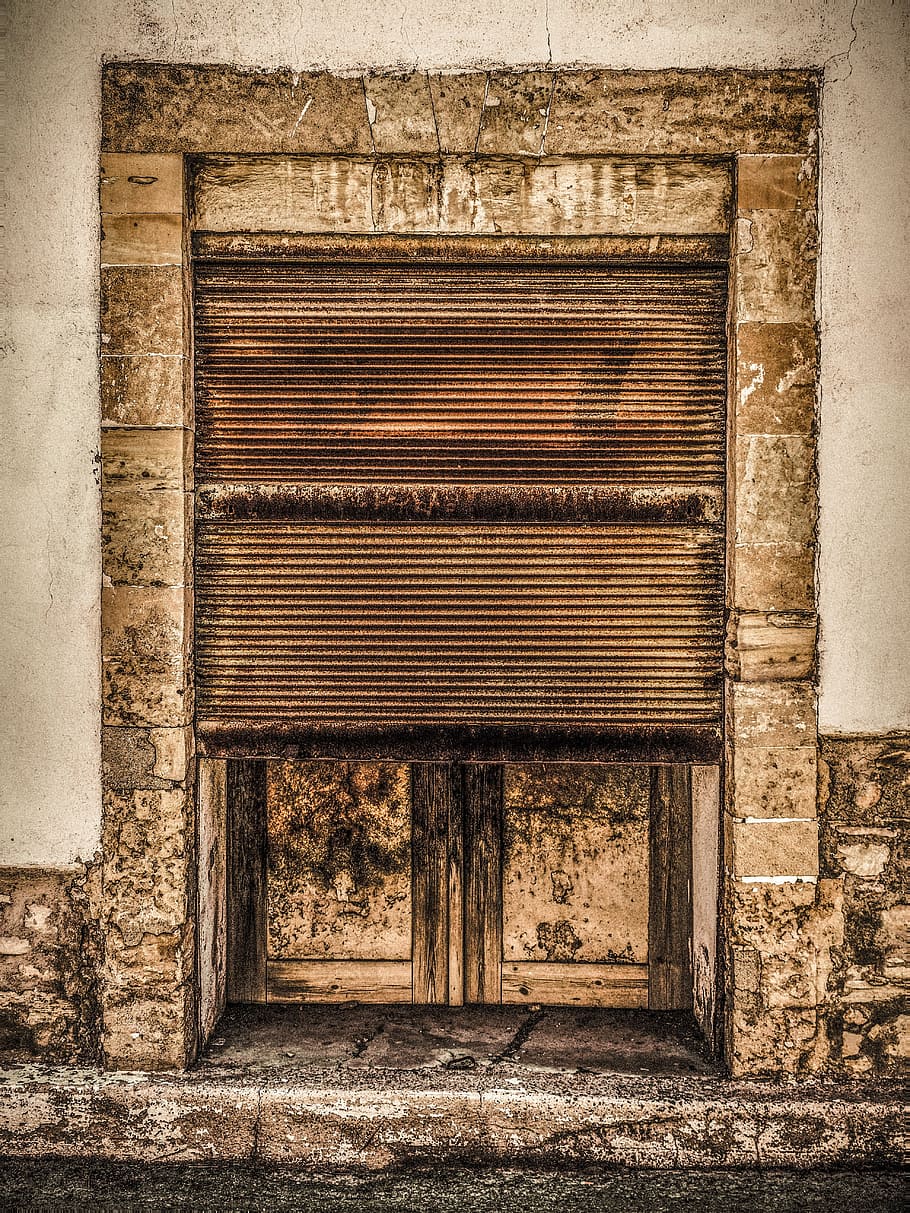 door, old, rusty, shop, entrance, architecture, gate, grunge HD wallpaper