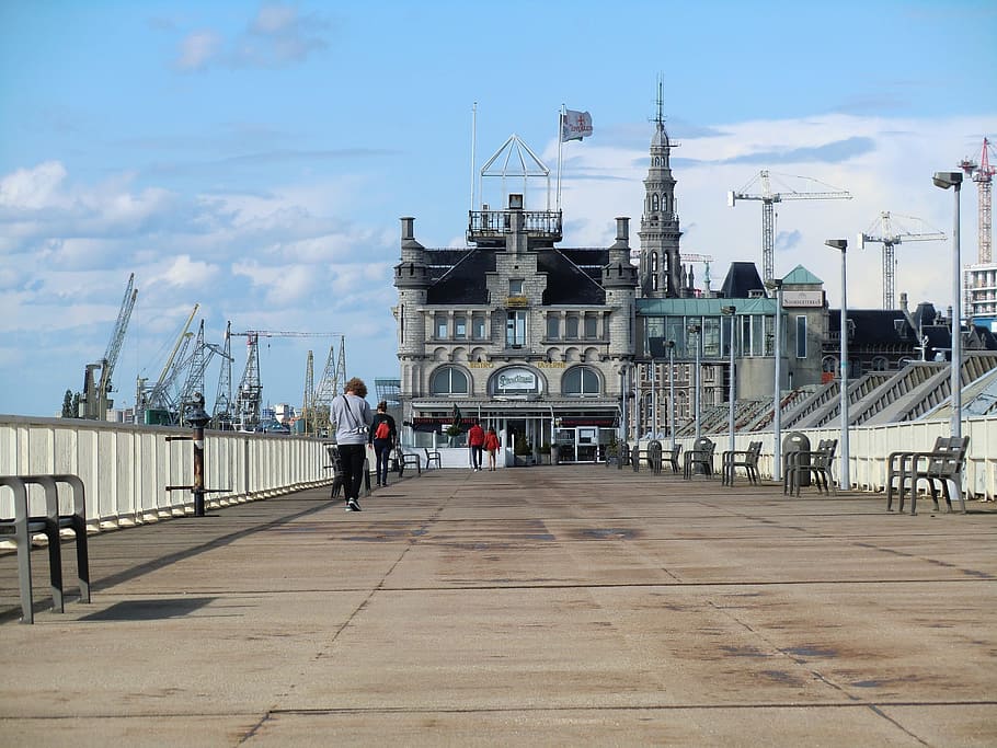 Antwerp, Harbor, Old, Belgium, Port, dock, architecture, metal HD wallpaper