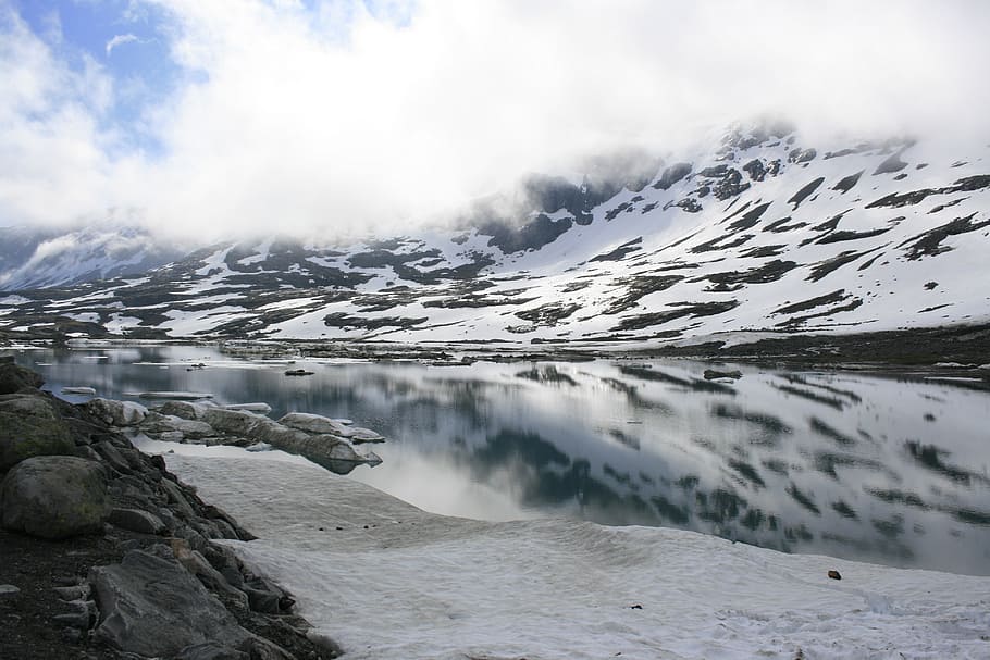 landscape, snow, ice, white, norway, winter, winter landscape HD wallpaper