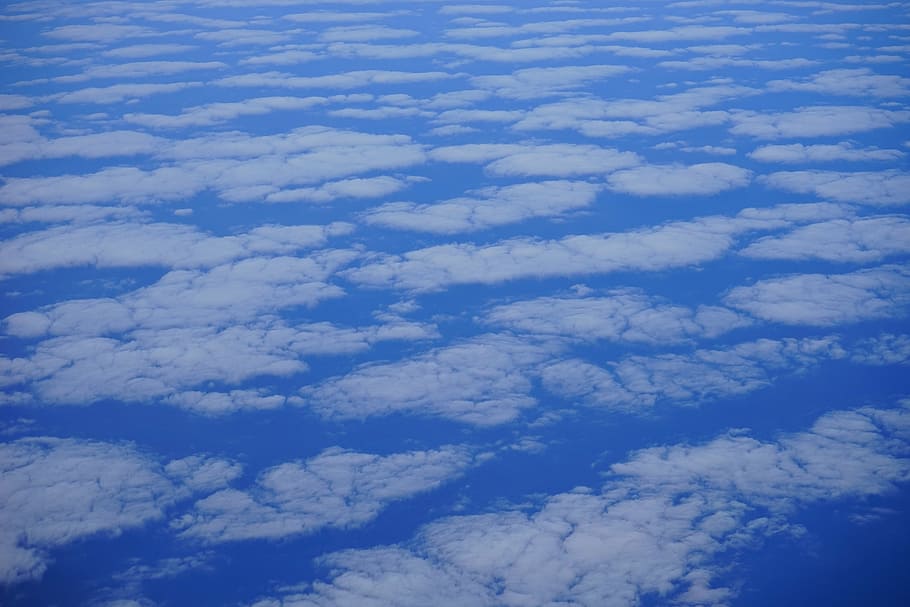 clouds, sky, above the clouds, fly, cloud cover, blue, nature HD wallpaper