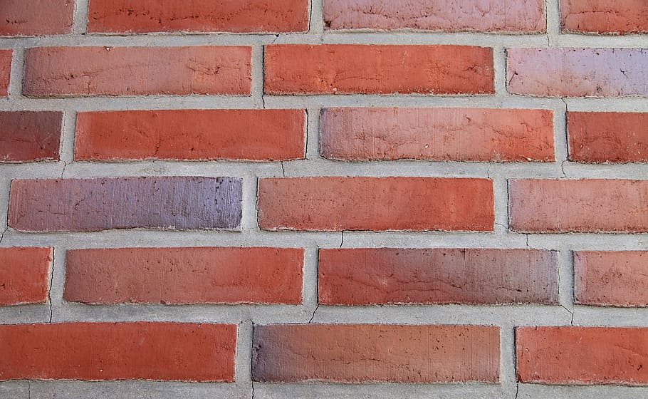 Brick, Wall, Brick Wall, Masonry, natural stone, burned, full frame HD wallpaper