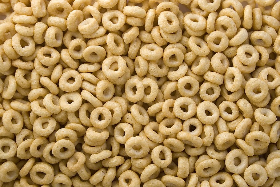 Free Photo  Top view cereals in bowls with copy space background