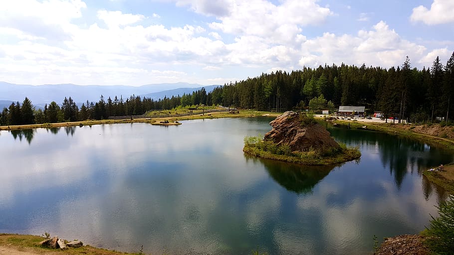 waters, lake, reflection, river, tree, cloud - sky, beauty in nature HD wallpaper