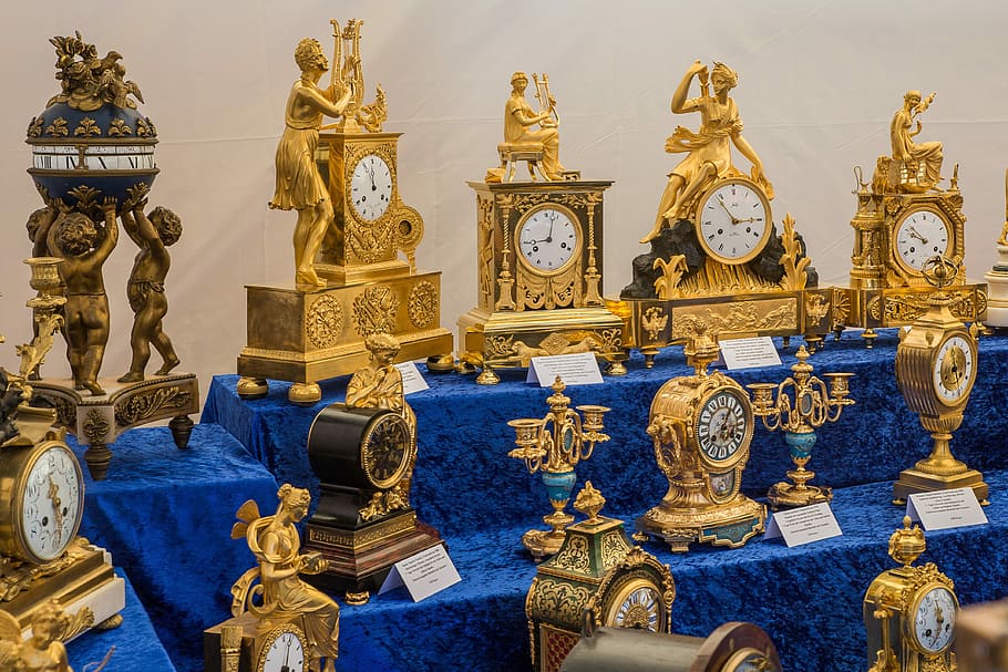 Clock, Movement, Watchmaker, Antiquarian, junk, antique, statue HD wallpaper