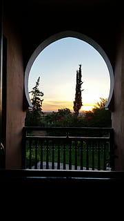 marrakech, lever, de, soleil, architecture, silhouette, sky HD wallpaper