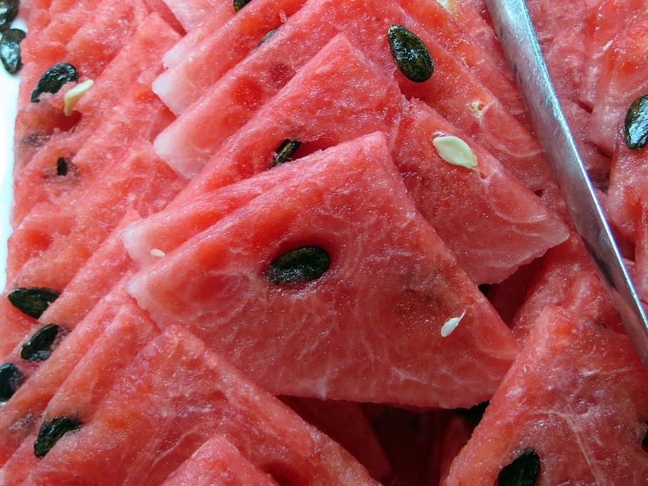 watermelon, fruit, pip, costs, red, food, food and drink, healthy eating HD wallpaper