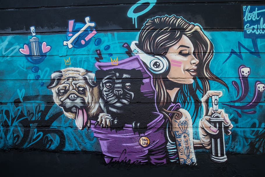 ‘Lost Souls’ street art captured in Camden in Central London, image captured with a Canon 6D, HD wallpaper