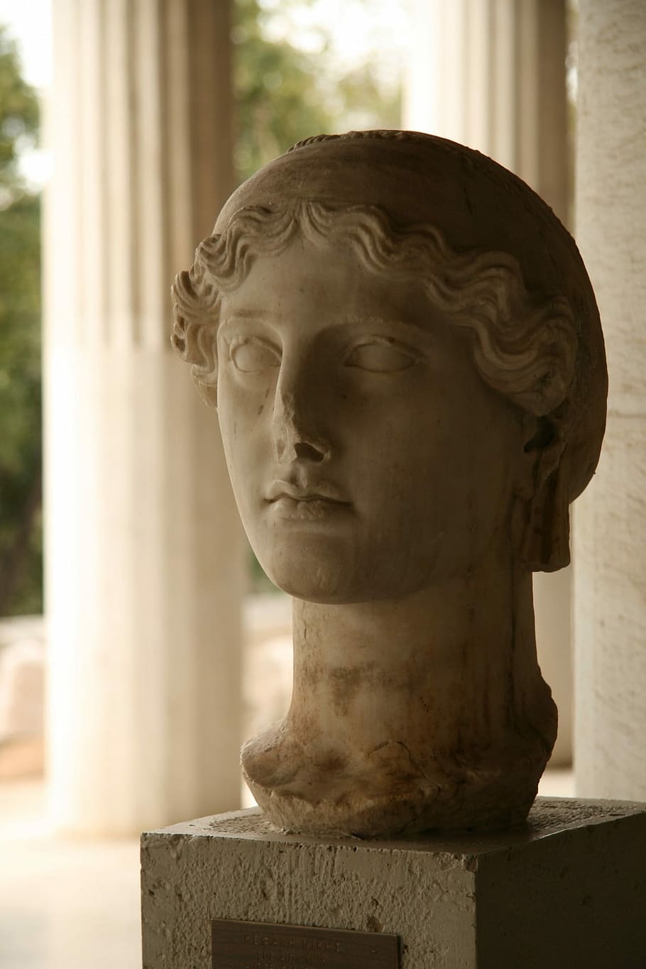 Agora, Athens, Statue, Stonework, sculpture, artwork, ancient HD wallpaper