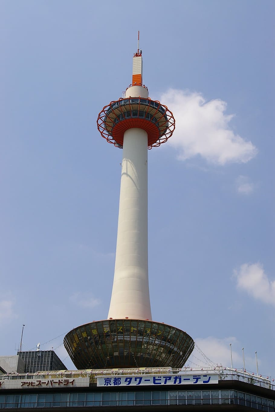 kyoto tower, japan, architecture, built structure, sky, building exterior, HD wallpaper