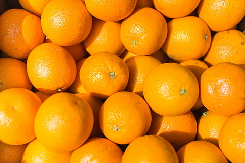 Fresh oranges, filled frame, fruit, summer, citrus Fruit, orange - Fruit HD wallpaper