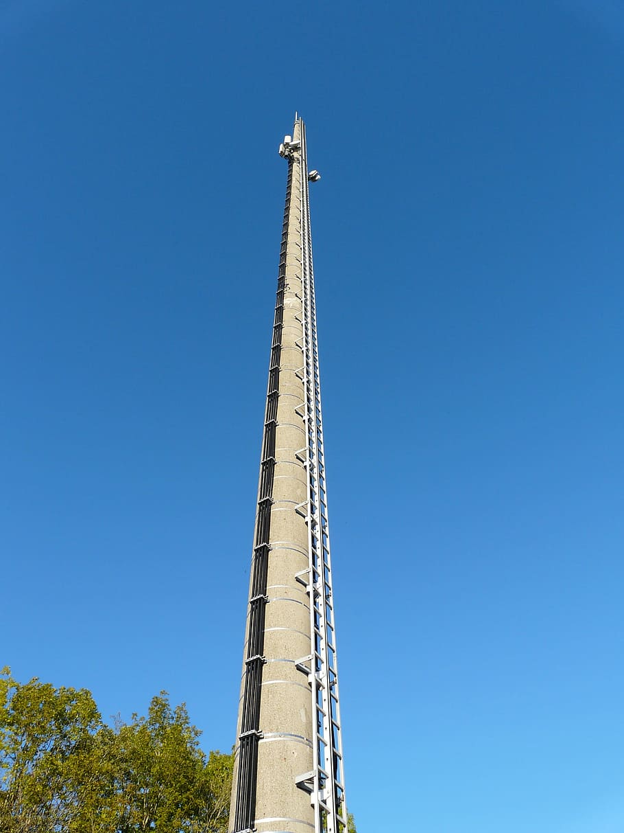 Transmission Tower, Radio Tower, mast, antennas, radio relay, HD wallpaper