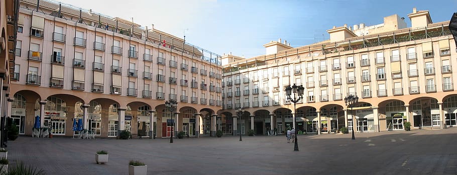 Plaza Mayor building in Elda, Spain, architecture, photos, hotels, HD wallpaper