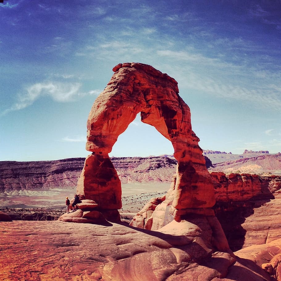 arch, delicate, utah, desert, national, park, sandstone, moab HD wallpaper