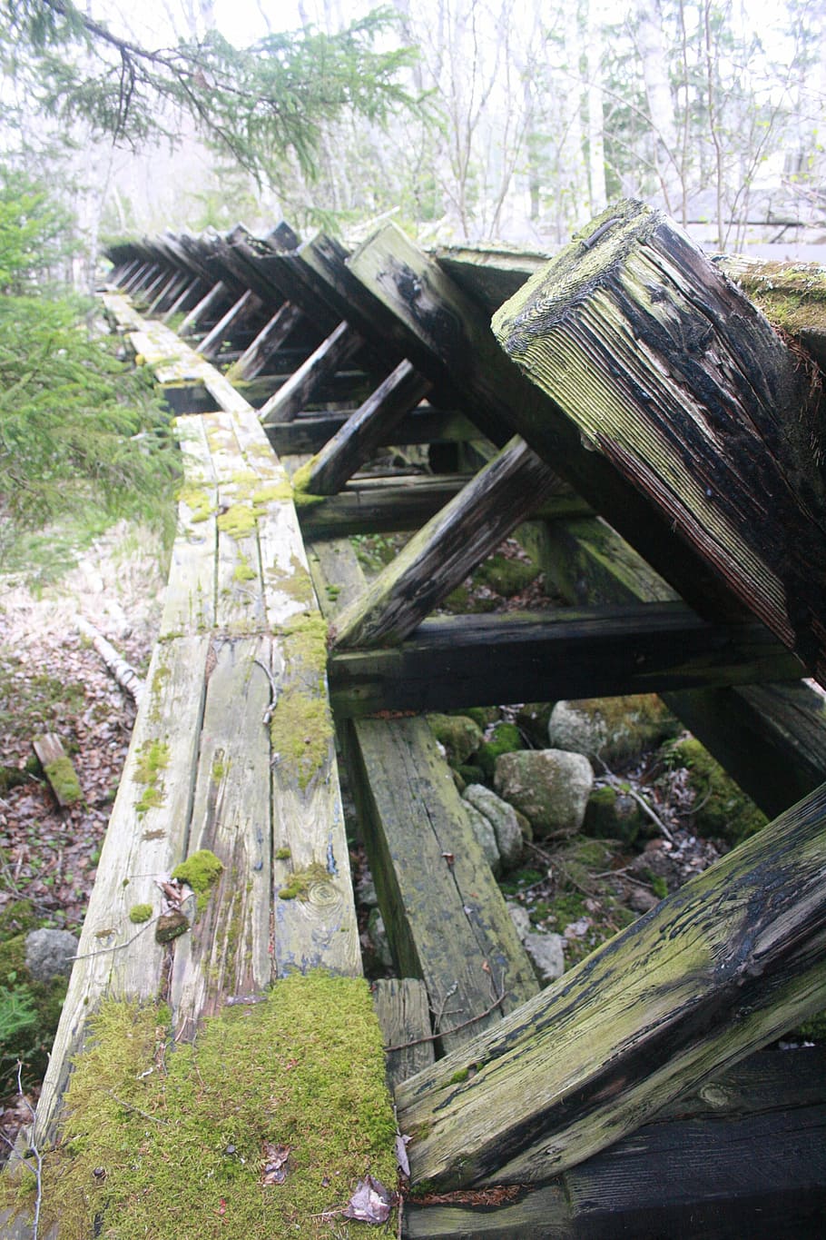 vintage, logging, old, damaged, channel, equipment, industry HD wallpaper