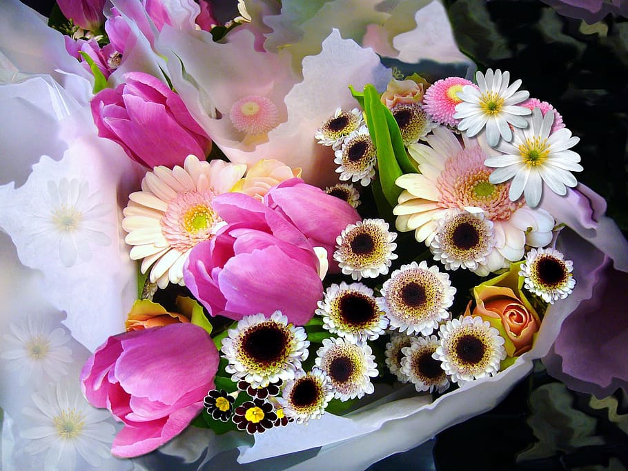variety of flower bouquet, flowers, bouquet of flowers, bunch of flowers, HD wallpaper