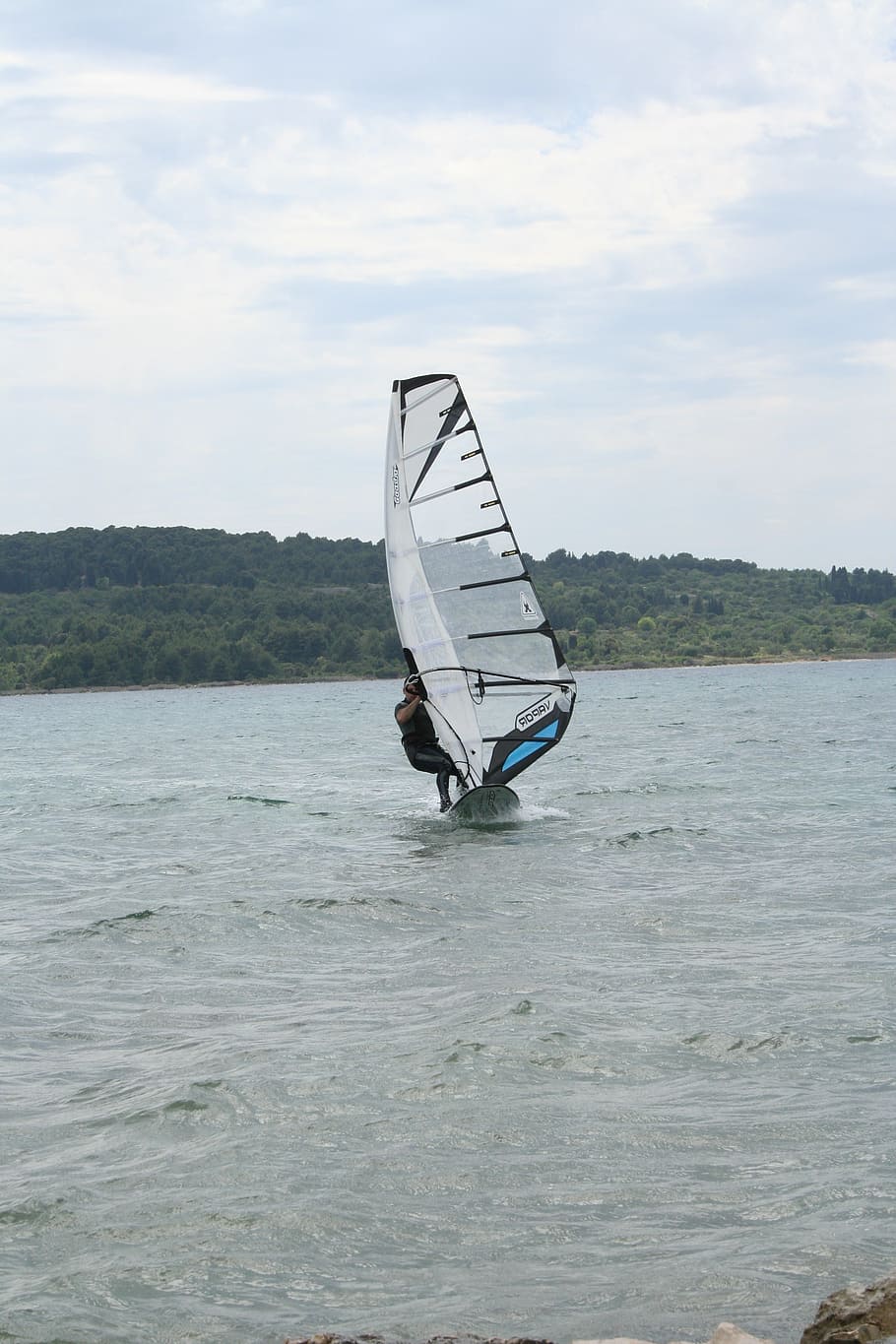 windsurfing, surfer, sail, water, waterfront, sea, beauty in nature HD wallpaper