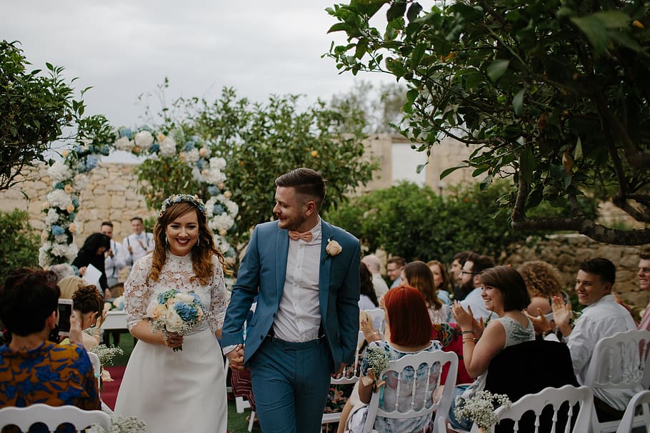 people, wedding, event, bride, groom, happy, flowers, women HD wallpaper