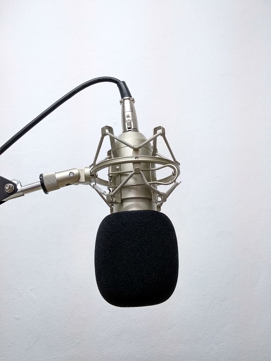 equipment, microphone, input device, no people, music, indoors HD wallpaper