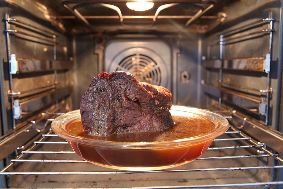 roast, oven, burning, meat, food, food and drink, freshness HD wallpaper