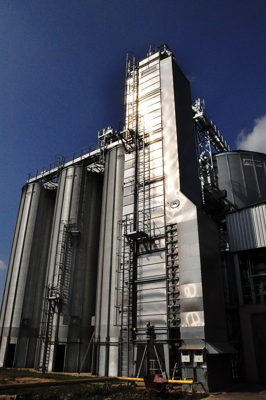 Drying, Technology, Wielbark, agriculture, cereals, building exterior HD wallpaper