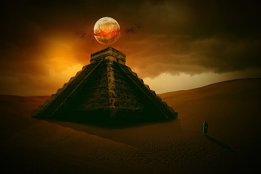 pyramid, secret, maya, mexico, place, marvel, tourism, man, HD wallpaper
