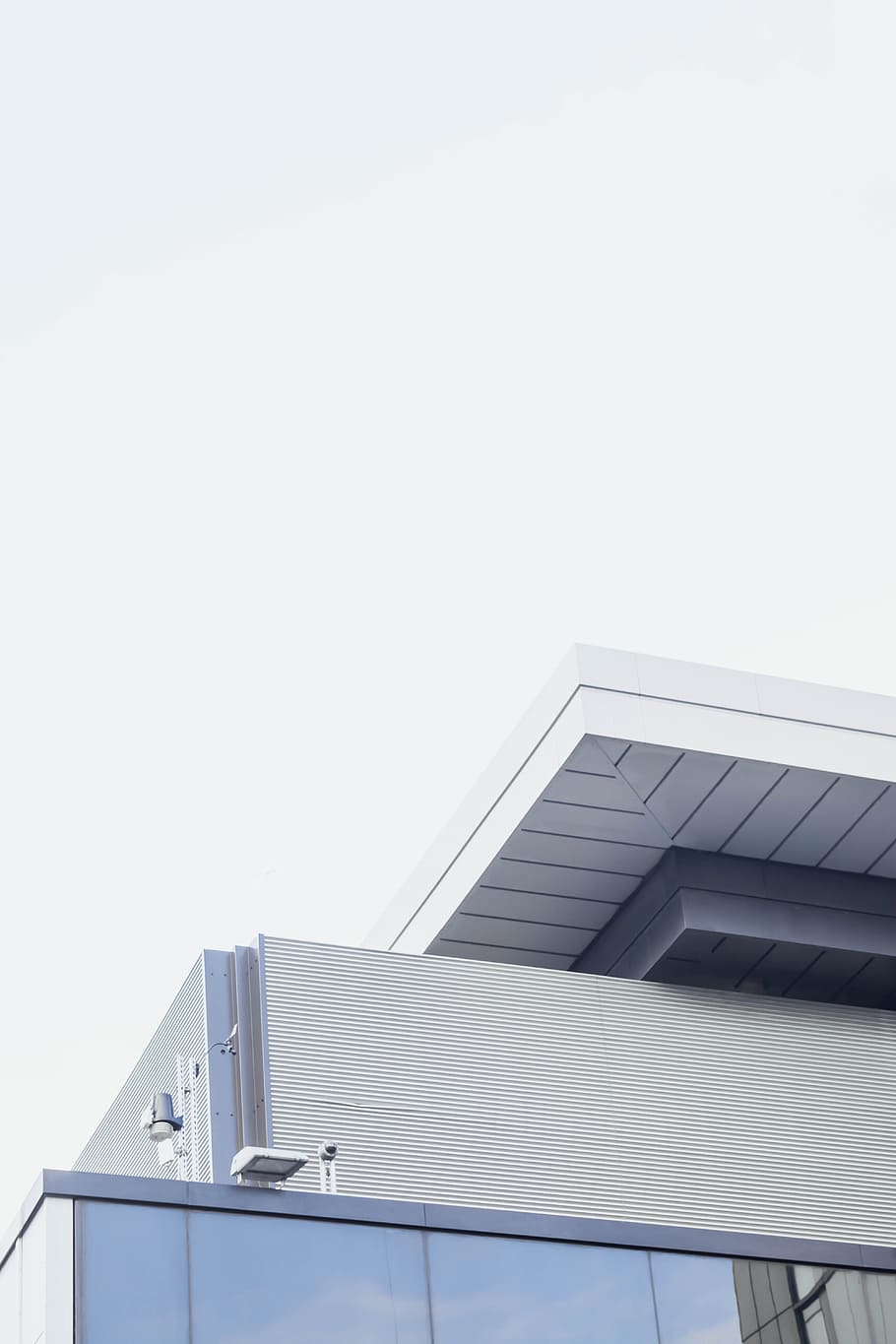 white and gray concrete house, untitled, white house, grey, architecture HD wallpaper