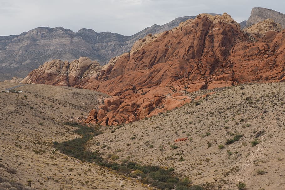 HD wallpaper: las vegas, red rock canyon, nature, landscape, stone