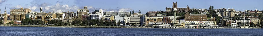 Panoramic Newcastle Skyline in New South Wales, Australia, photos, HD wallpaper