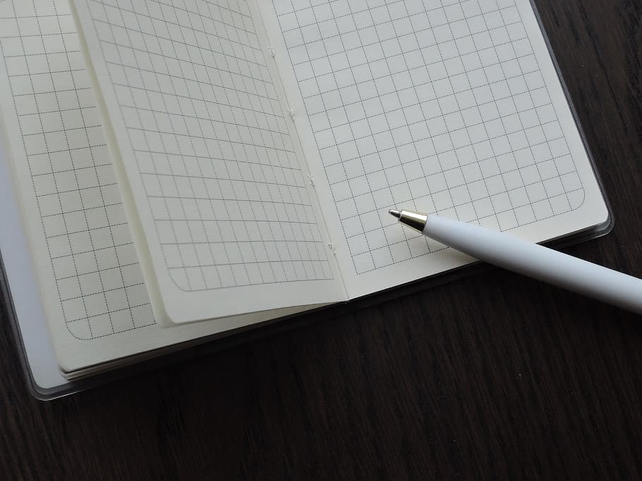 paper, blank, notebook, pen, high angle view, indoors, still life HD wallpaper