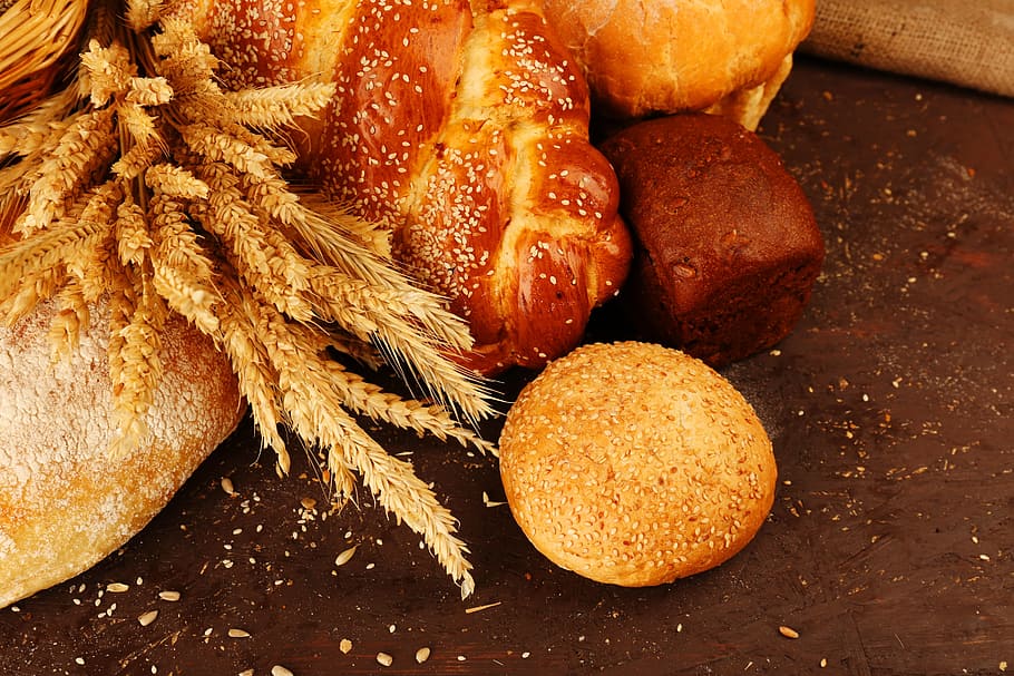 breads beside wheat, candy, pies, food and drink, freshness HD wallpaper