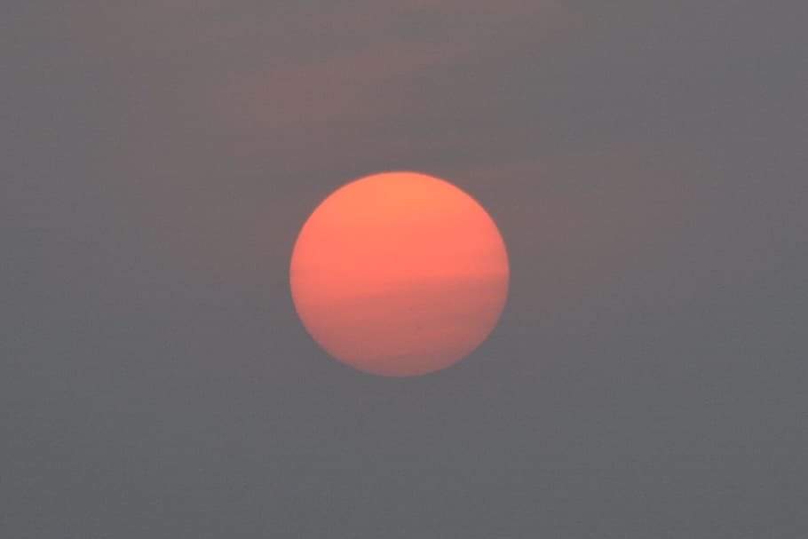 Sun, Evening, Dusk, summer, evening sky, setting sun, afterglow HD wallpaper