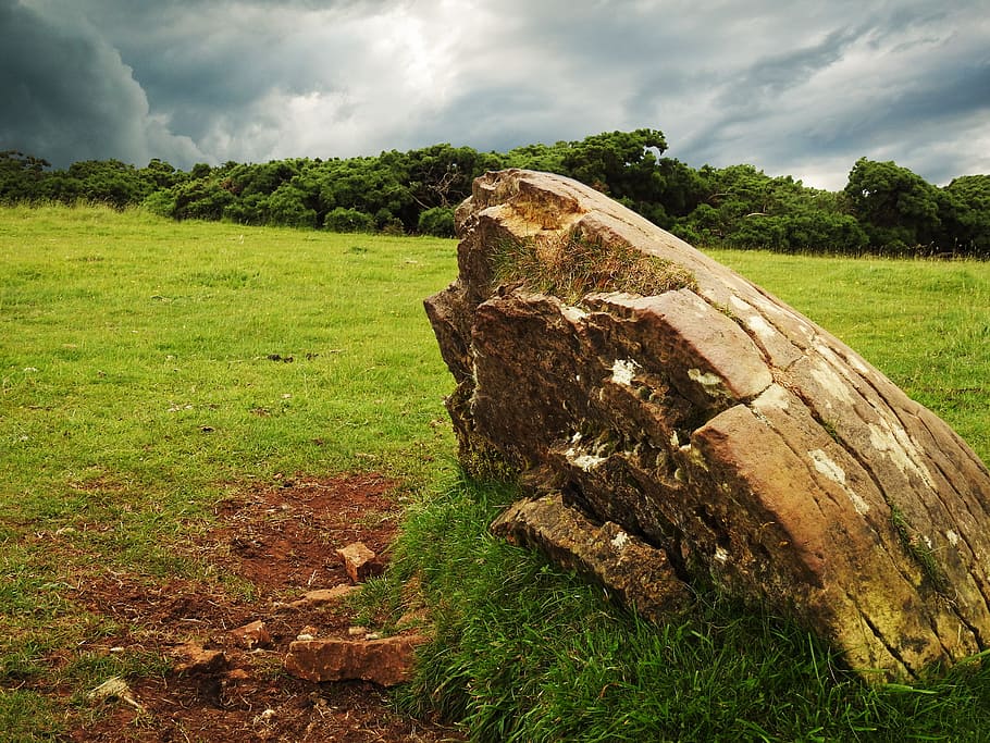 Landscape, Rock, Clouds, Mountain, nature, sky, uK, england HD wallpaper
