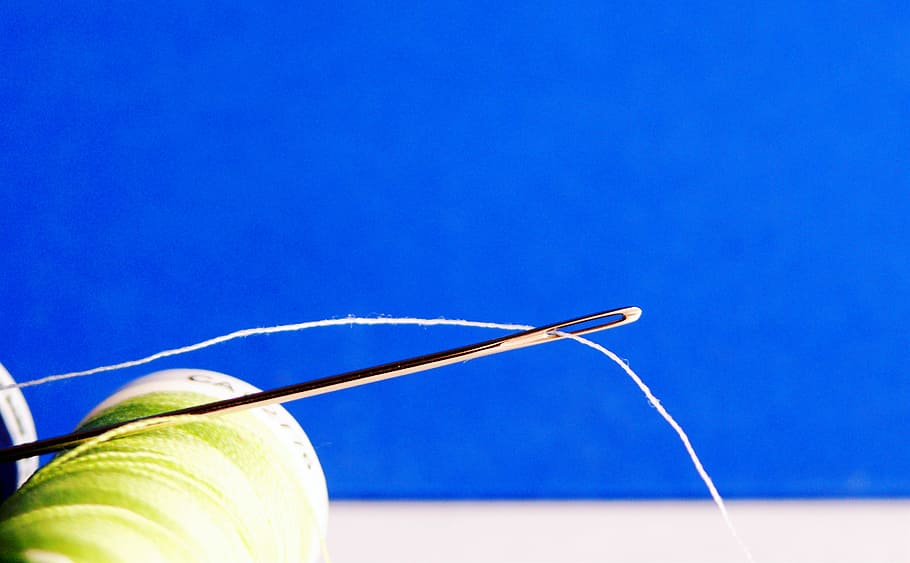Needle And Thread, Sew, hand labor, yarn, stuff, sewing thread HD wallpaper