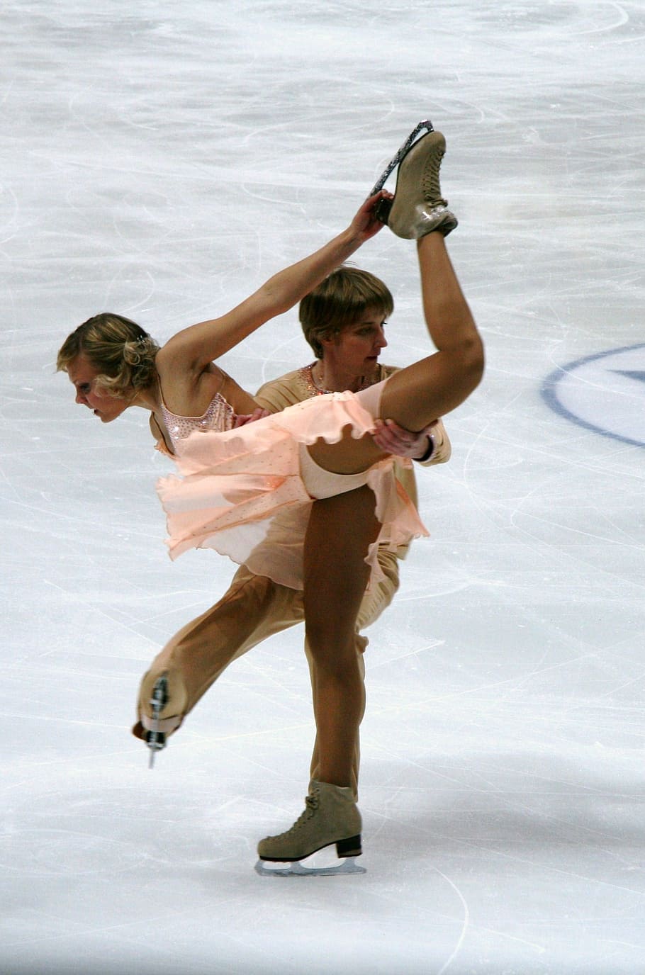 figure, skating, championships, dancing, couple, man, woman, HD wallpaper