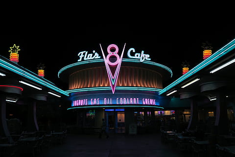 Disney iPhone Wallpaper Flos Cafe from Cars  20 Magical Disney  Wallpapers For Your Phone  POPSUGAR Tech Photo 4