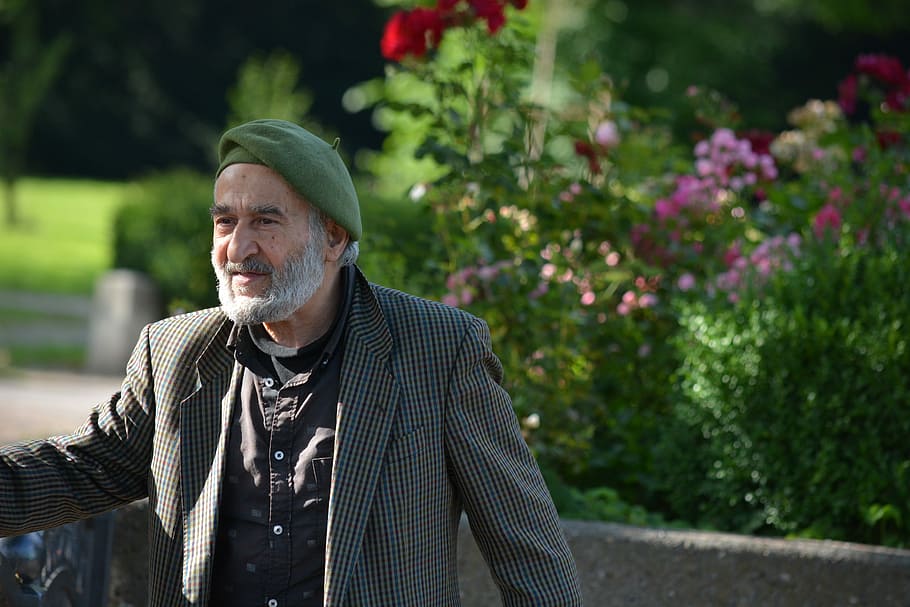 man wearing gray coat, Human, Iran, Old, Way, personal, senior adult HD wallpaper