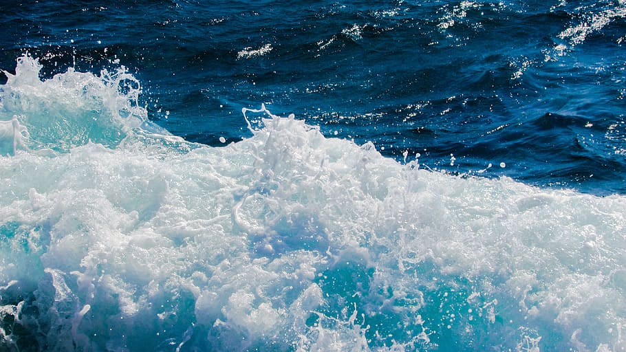Waves, Foam, Spray, Energy, Splash, power, motion, action, sea HD wallpaper