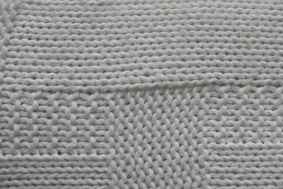 gray crochet textile, white, fabric, texture, studio, photography, HD wallpaper
