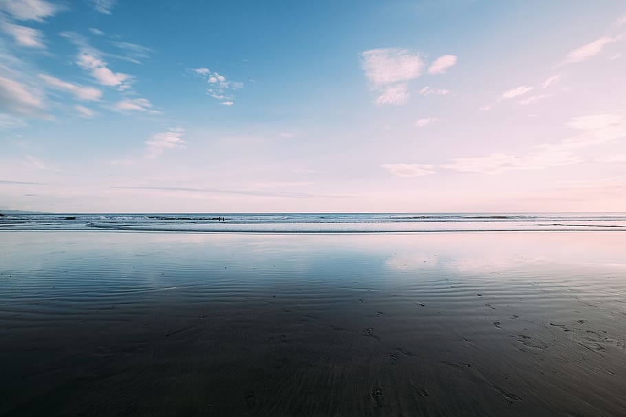 cloud, sky, sea, water, ocean, beach, shore, coast, nature HD wallpaper