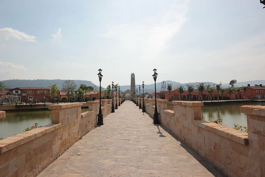 view, bridge, tourism, architecture, built structure, sky, building exterior HD wallpaper