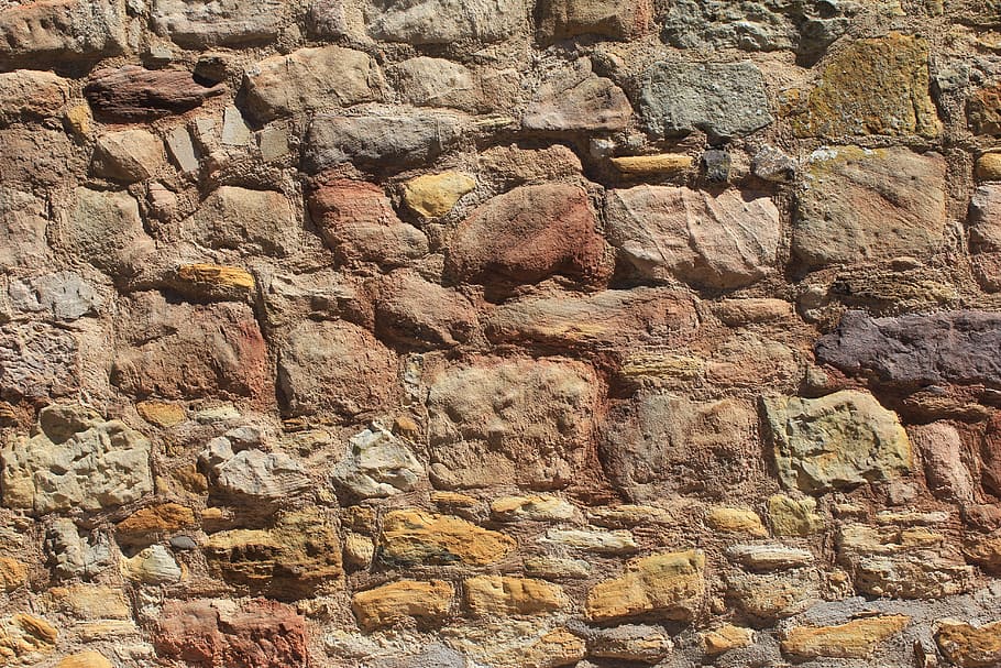 Wall, Old, Medieval, Stone, Texture, backdrop, pattern, rough, HD wallpaper